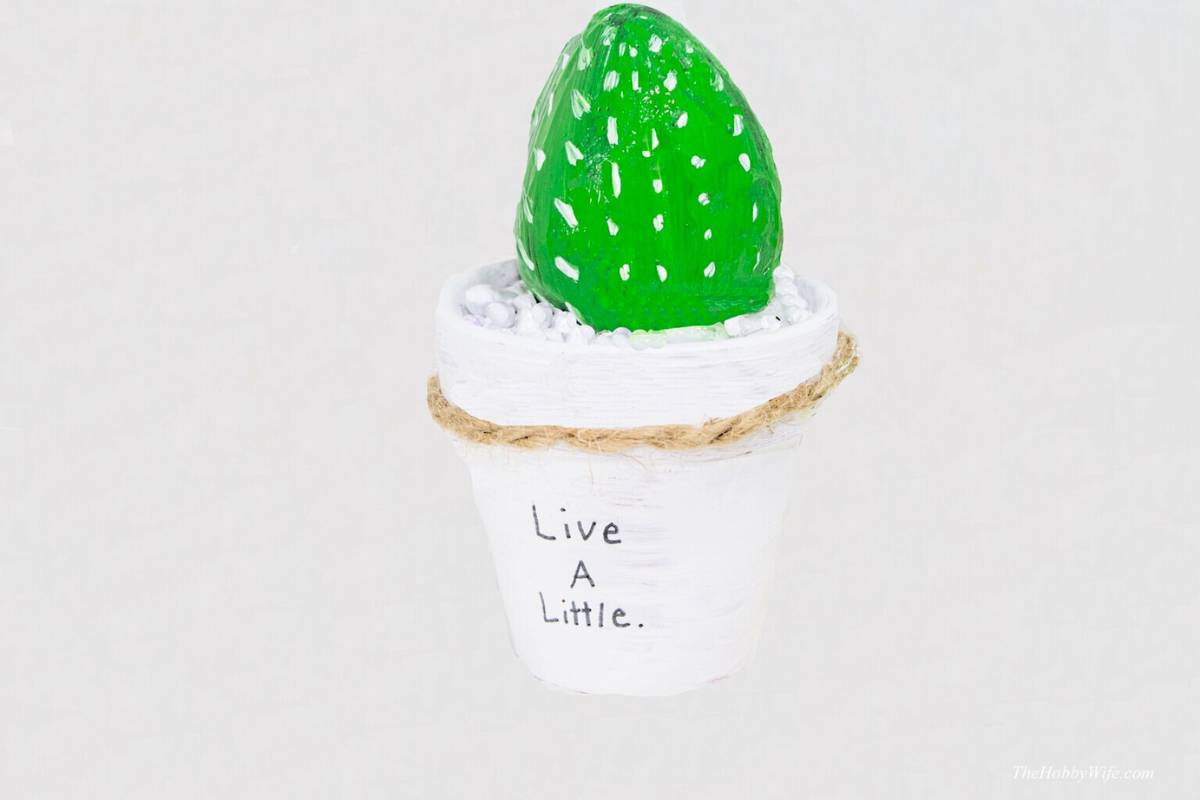 diy faux cactus decor