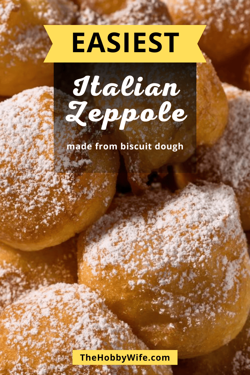 easy zeppole recipe made from biscuit dough 