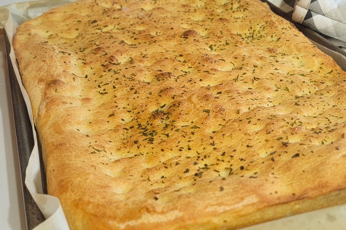 sheet pan focaccia bread