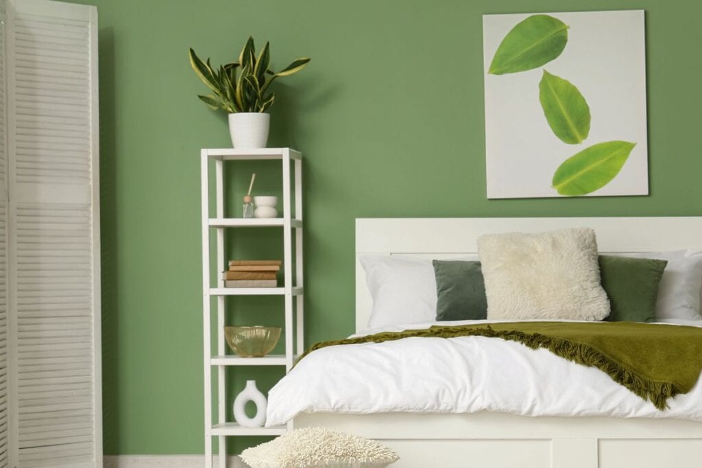 dark bedroom with plants that adapt to low light conditions